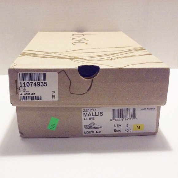 b.o.c. Born Concepts Mallis Taupe Mules Clogs Sz 9 - Picture 10 of 10